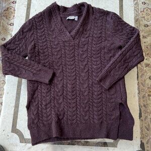 Women’s brown cable knit size XS